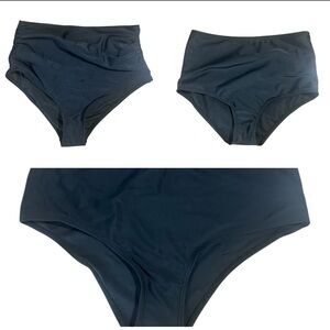 High-Waisted Black Swim Bottoms Bundle